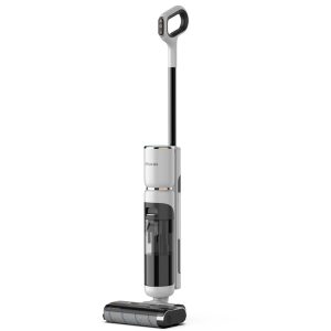 Cordless Wet and Dry Vacuum Cleaner Multi-Purpose Floor Washer with 4000mAh Battery and Voice Reminder and Nidec Motor